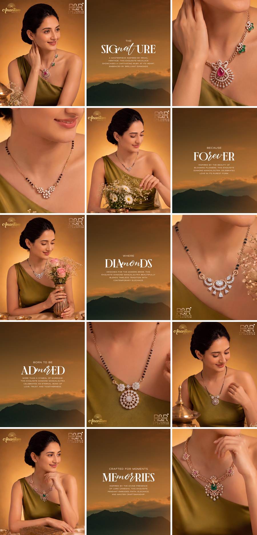 Royal Rose by Anantam social media grid by TBW